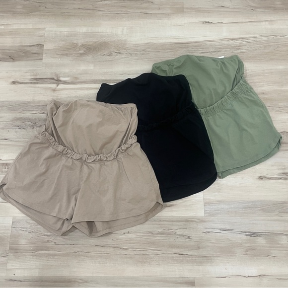H&M Pants - H&M Mama Jersey Cotton Shorts 3 pairs Size Medium